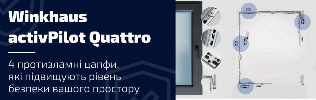 Противовзломная фурнитура Winkhaus activPilot Quattro